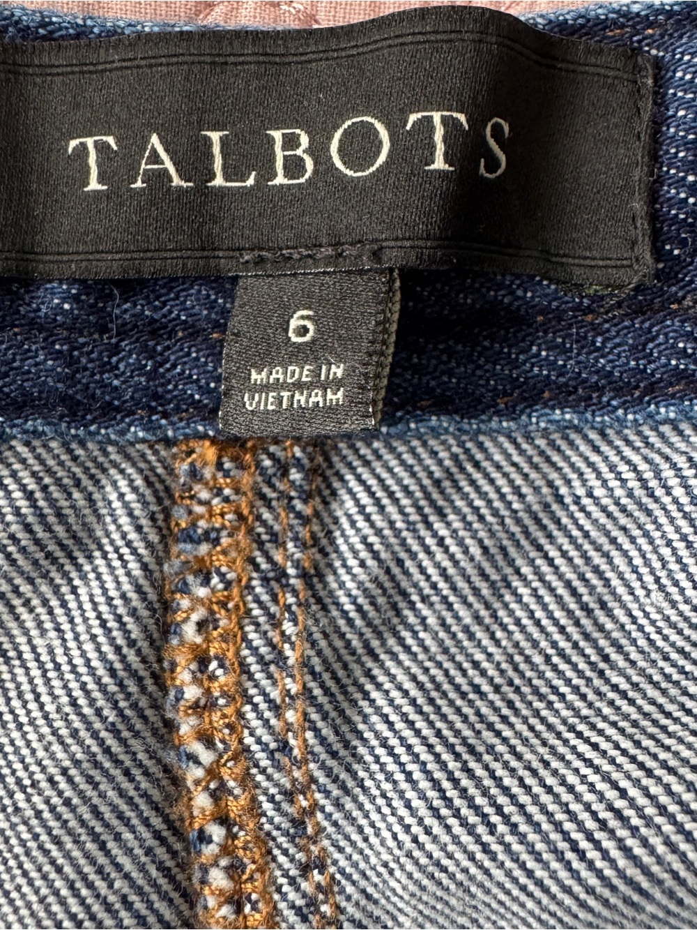 Talbots Denim A-Line Midi Skirt Size 6 - Picture 7 of 8